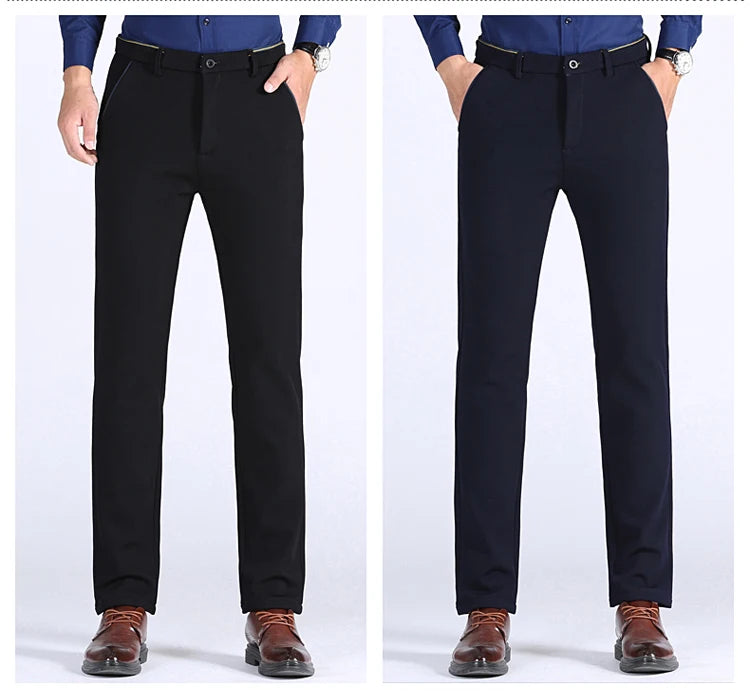 Pantalon chaud droit slim épaissi collection hiver 2025