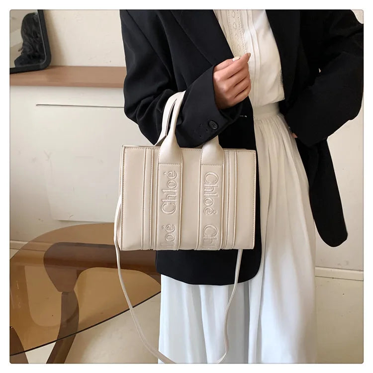 ‌2025 Fashion Embroidery Handbag - Adjustable Shoulder Tote, Crossbody Purse, Trendy & Practical, Perfect for Daily Outfits‌