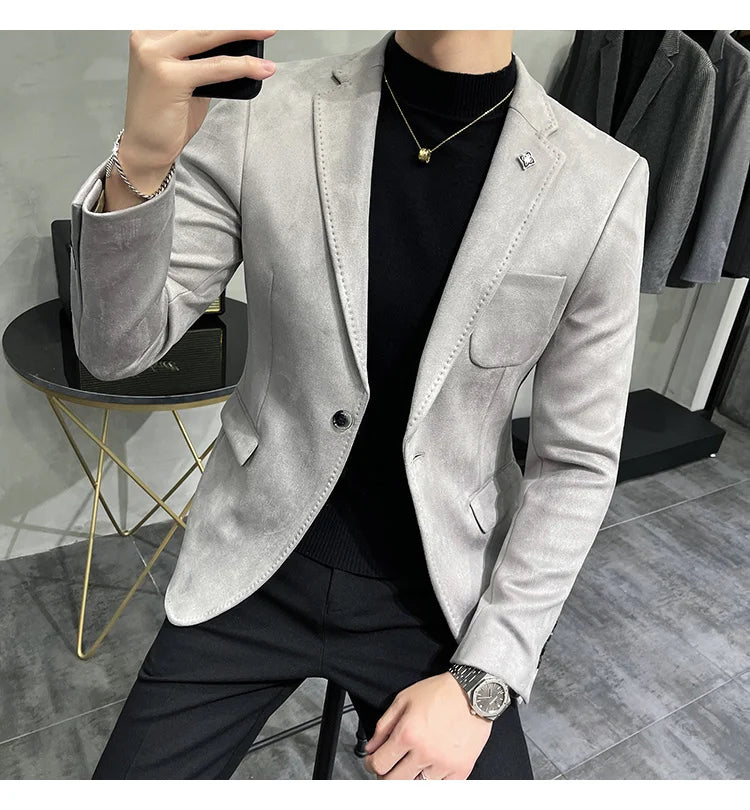 Veste blazer Cuir de daim