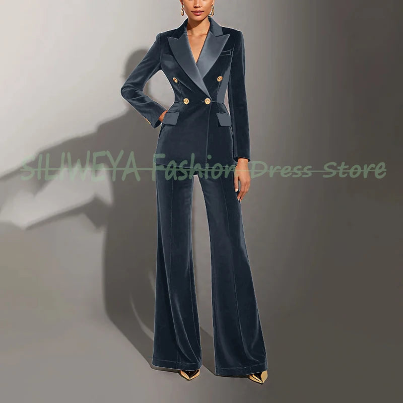 Ensembles femmes velours vert