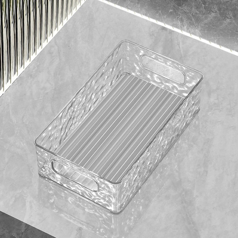 Boîte de rangement cosmétique transparente