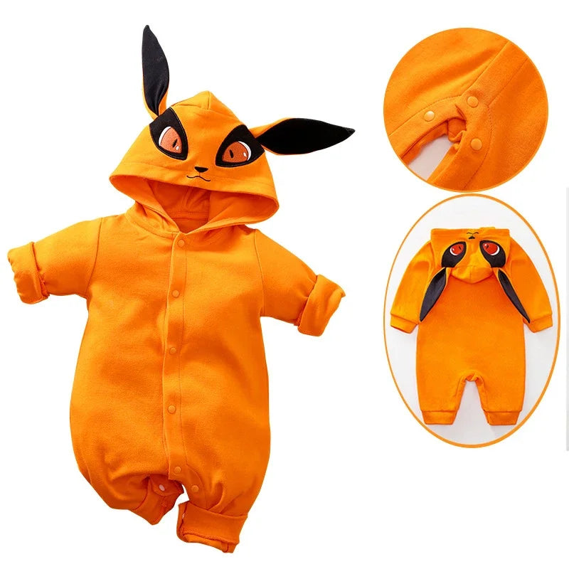 0-18 Months Anime Baby Rompers Newborn Cosplay Costume Infant Cotton Clothes Boys Girls Kids Outfit