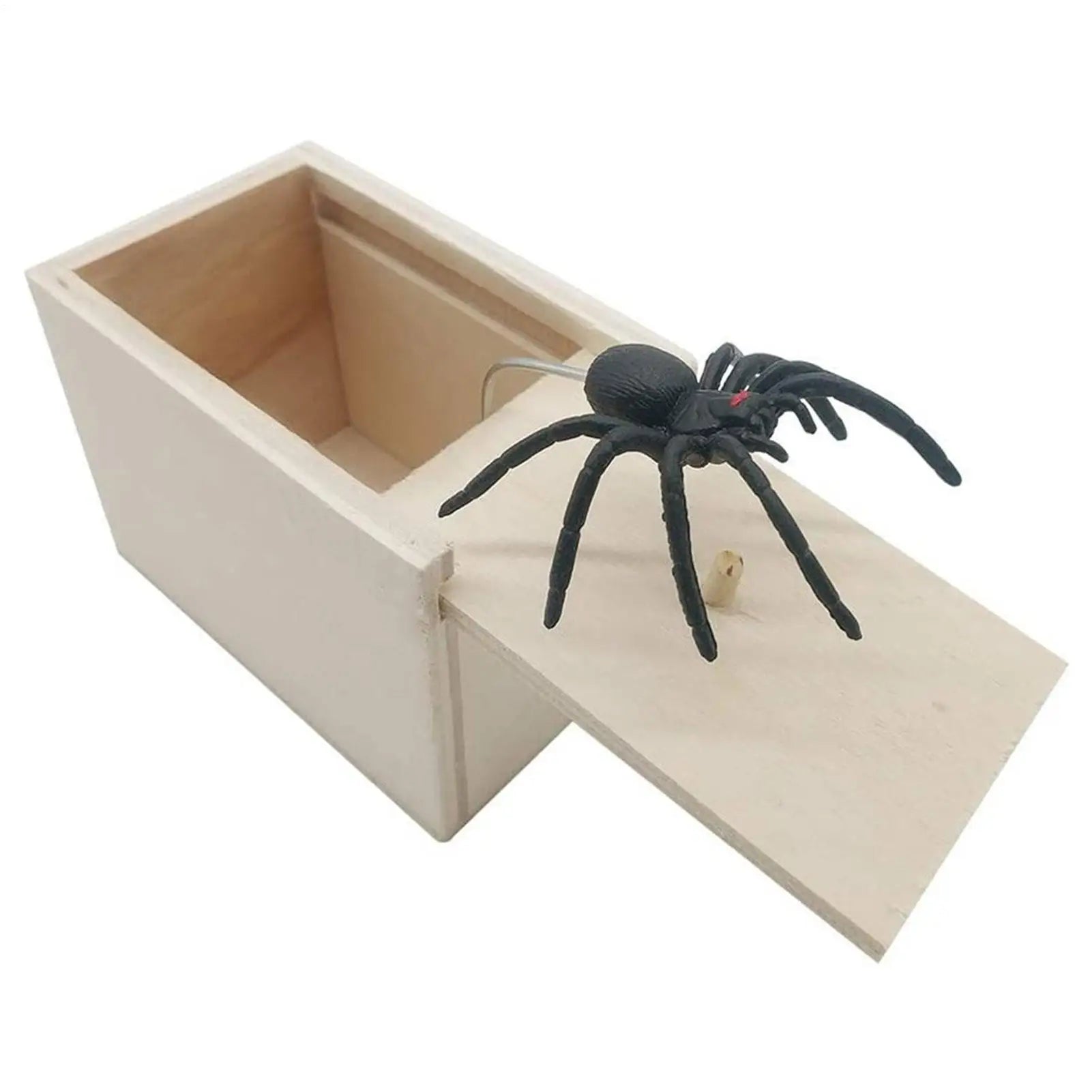 Spider In A Box Prank Hilarious Fake Spiders Toy Novelty Toys for Offices Christmas Halloween Parties Friends Family Travel