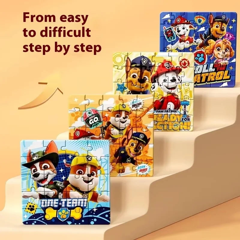 Paw Patrol Magnetic Puzzle For Children Aged Magnetic Puzzle Toys For Boys And Girls Intellectual Birthday Gifts Magnetic Toys