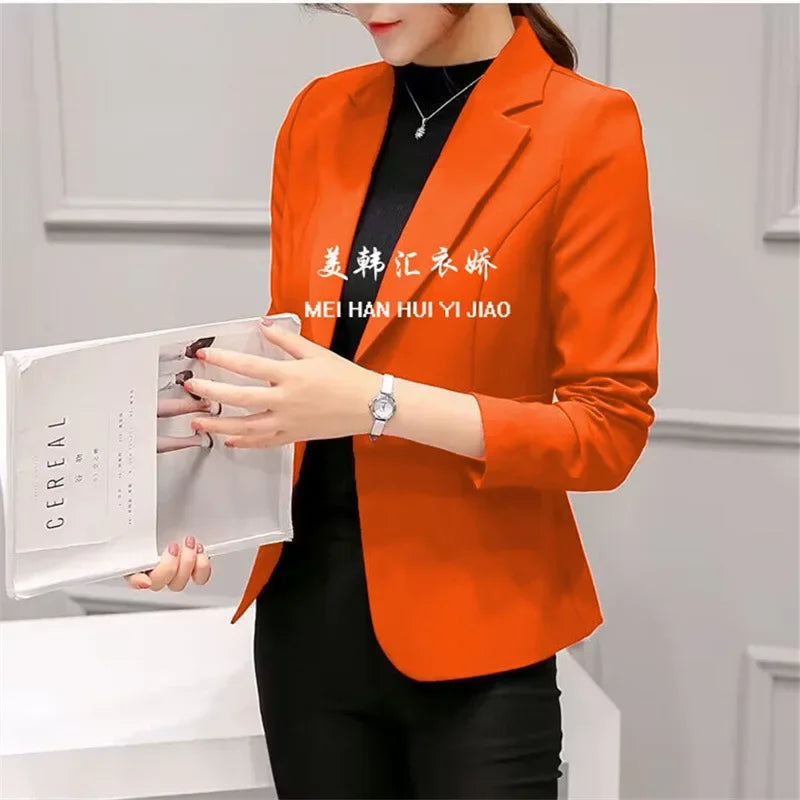 Slim Fit Women's Business Jacket Commuter StyleSmall Size Office Goddess Suit Top Casual ElegantChinese Fashion Coat