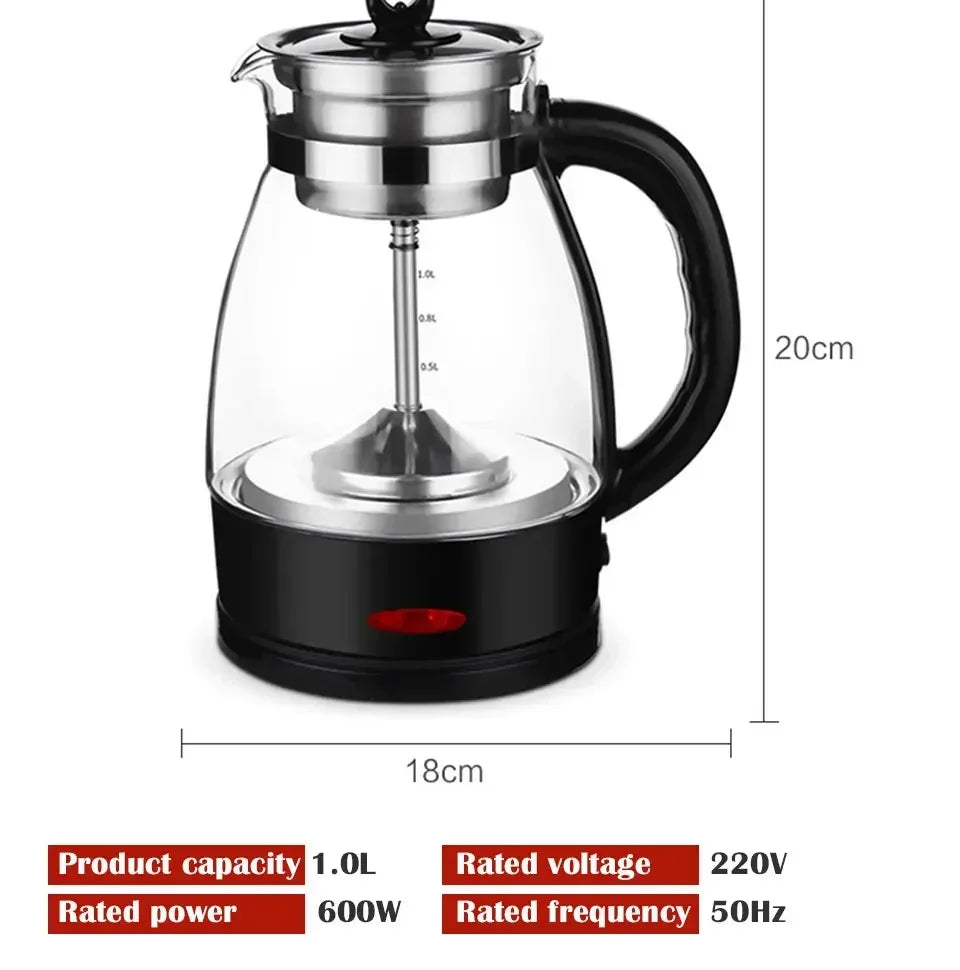 Fully automatic steam tea maker dark tea glass health pot heat preservation electric tea pot electric kettle 1L 220V