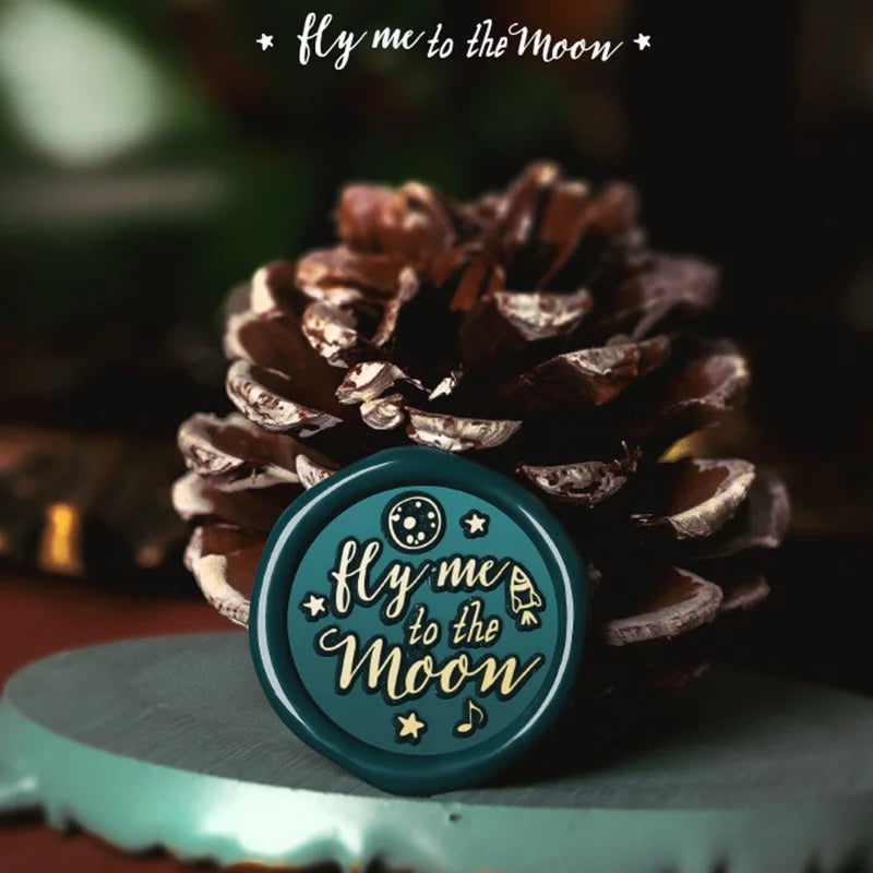 English Blessings Seal Head Wax Stamp Envelope Sealin Greeting Card Gifts Wedding Invitation,Thank You/Good Luck/Best Wishes