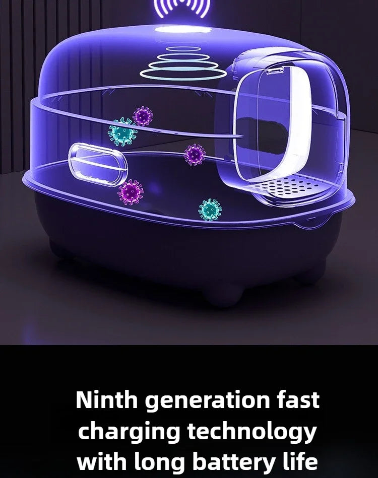 2.0Cat litter box special ultraviolet lamp long-term sterilization，UV all-round irradiation