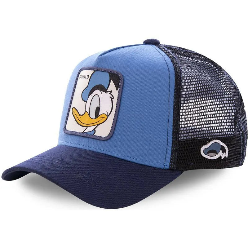 Cartoon Disney Mickey Goofy Sun Protection Baseball Casquette de baseball Kawaii Donald Duck Visière d'extérieur Chapeau de sport Chapeau de maille de camionneur réglable