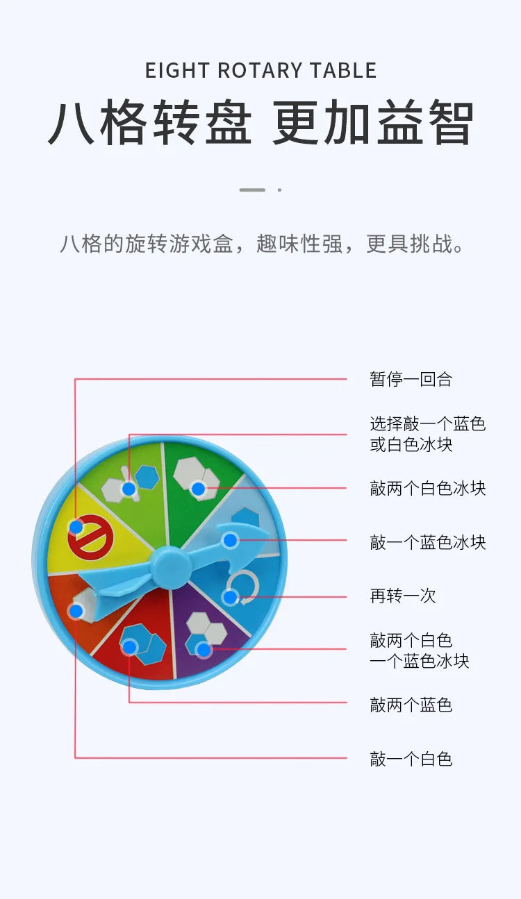 Knocking On Ice To Rescue Little Penguins, Breaking Ice Toys, Children's Puzzle, Brain Training, Parent-Child Games