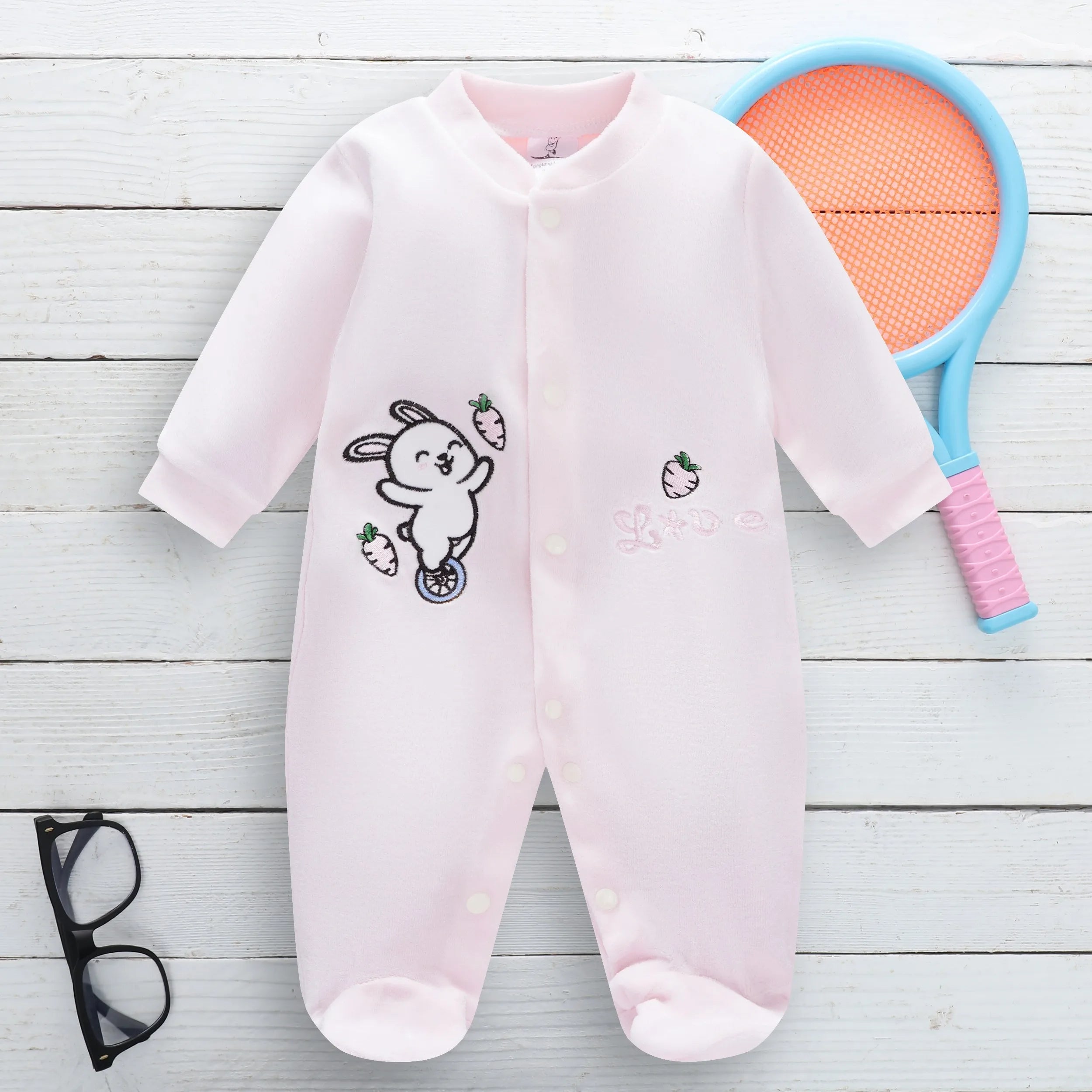 Baby Girl Clothes For Baby Clothes 0 To 12 Months Boys Clothing Newborn Baby Things Bodysuits One-pieces Cartoon Fleece Pajamas