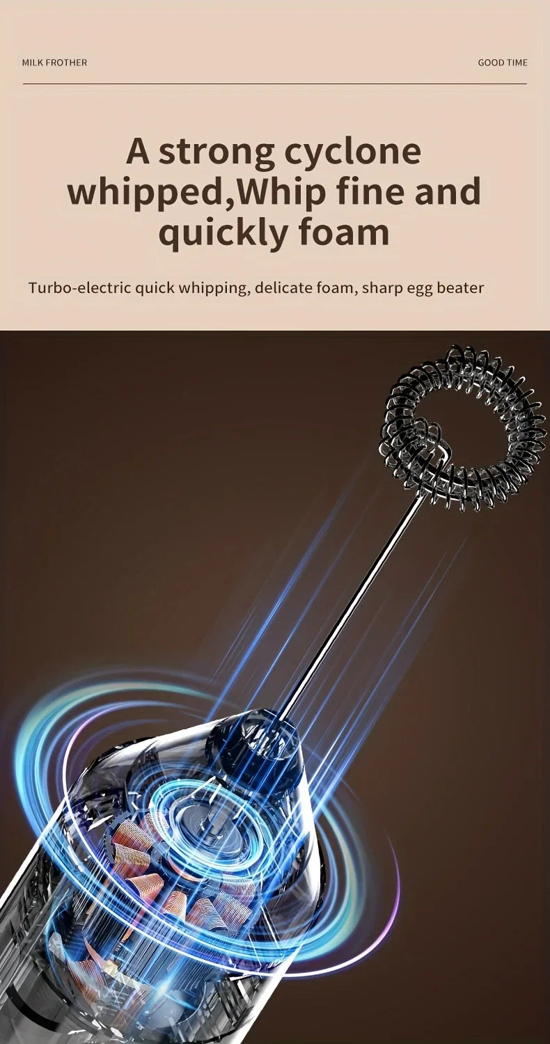 Handheld Wireless Electric Blender Milk Foamer Coffee Whisk Mixer Egg Beater Mini Frother Handle Stirrer Cappuccino Maker Tools