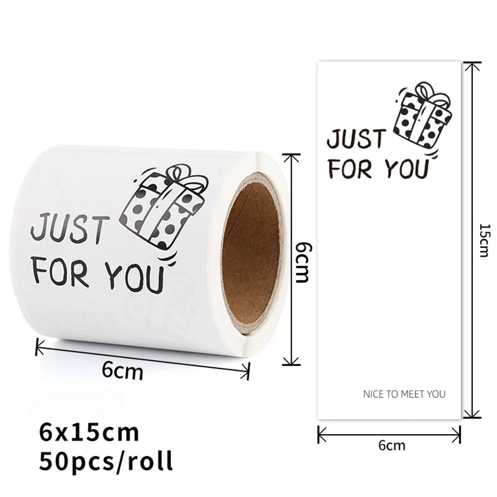 50pcs Flower Thank You Stickers Seal Labels For Gift Or Commodity Decor Stickers Small Business Packaging Sealing Stickers