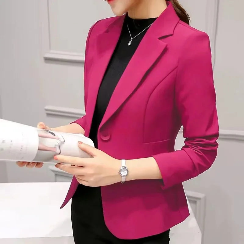 Slim Fit Women's Business Jacket Commuter StyleSmall Size Office Goddess Suit Top Casual ElegantChinese Fashion Coat