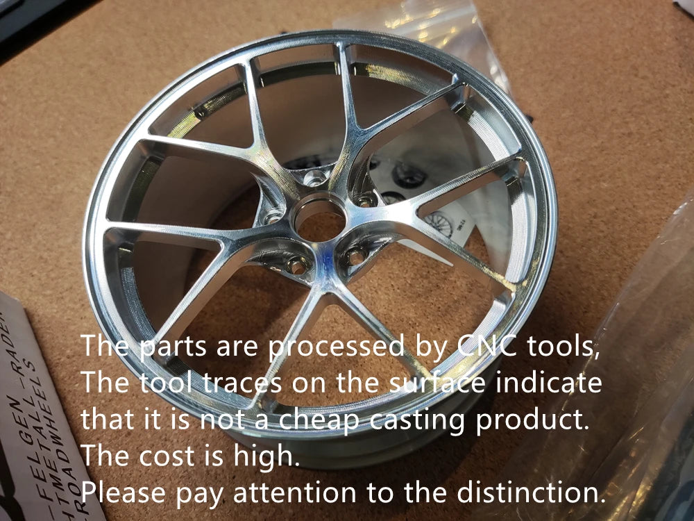 1/5 Car Model Metal Forged Assemble Refitting Wheel Hub  Creative Desktop Display  Personalized  Modification Toys Gift