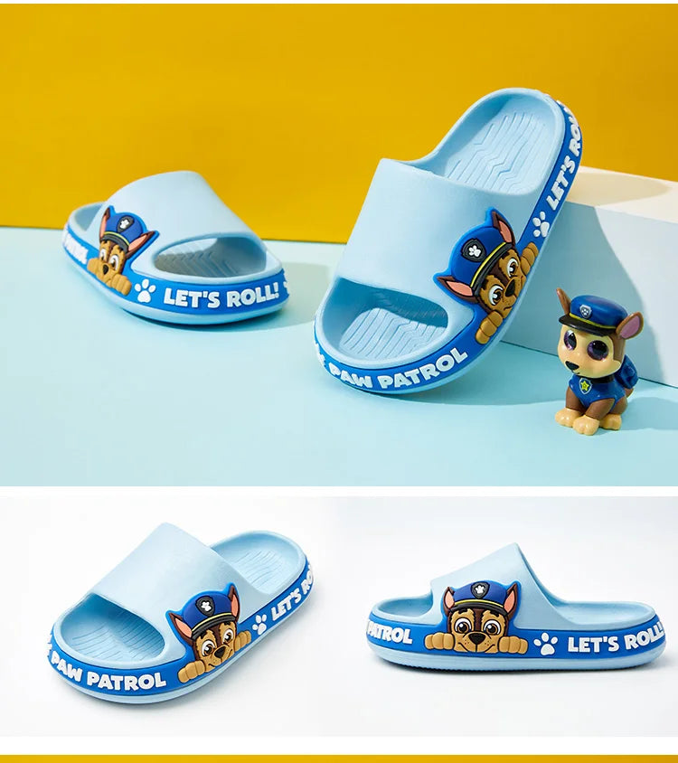 Paw Patrol  Children'S Slippers Woof Team Summer Boys Girls Indoor Non-Slip Bathroom Bath Slippers Baby Home Home
