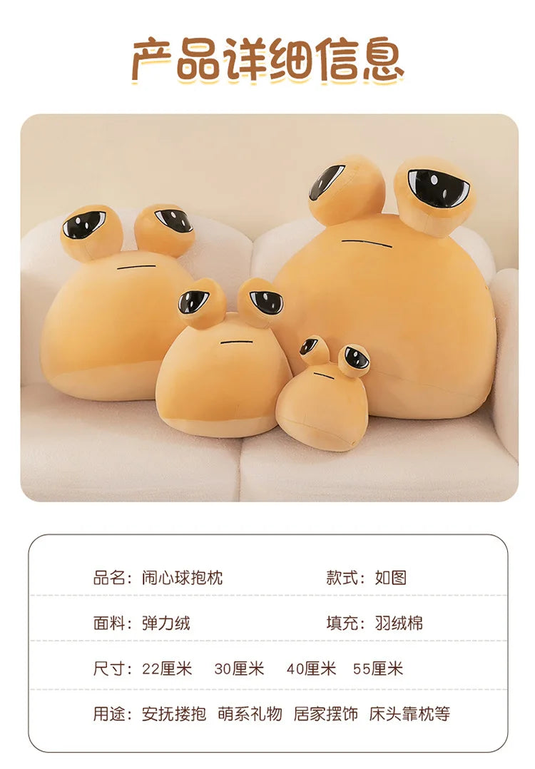 22/30/40/55cm My Pet Alien Pou Big Size Plush Toy Kawaii Alien Pet Dolls Cute Pou Stuffed Toys Soft Pillow Animal Gifts for Kids