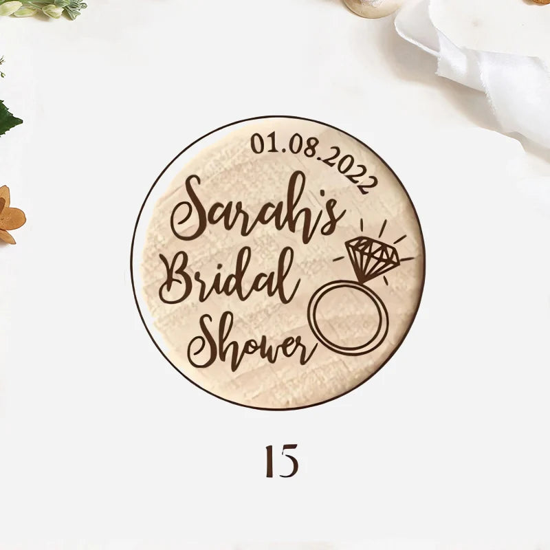 Custom 10/50/100pcs Wine Cork Stoppers Wedding Party Thank You Favors for Guest Engraved Wooden Bottle Cork Stopper