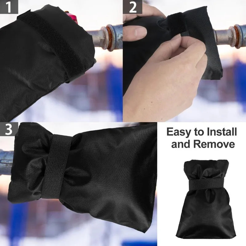 Outdoor Faucet Cover Thickened Garden Faucet Socks Waterproof Anti-freeze Tap Protection Covers Reusable Insulated Spigot Cover