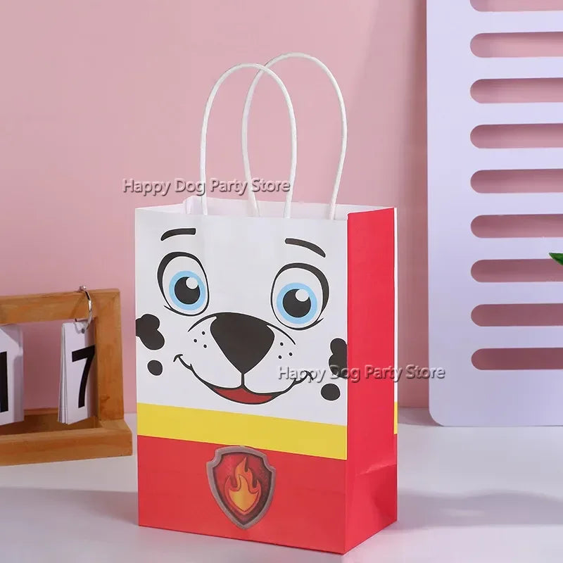 Paw Patrol Cartoon Gift Bag Shopping Bag Candy Biscuit Storage Bag Portable Handbag Pouch Party Supplies Baby Shower
