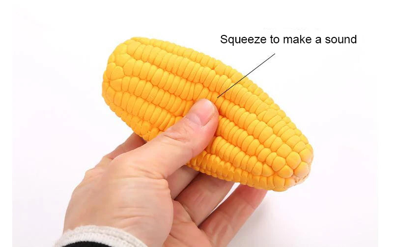 New Pet Toys Squeak Toys Latex Corn shape Puppy Dogs Toy Pet Supplies Training Playing Chewing Dog funny Toy For Small Dogs