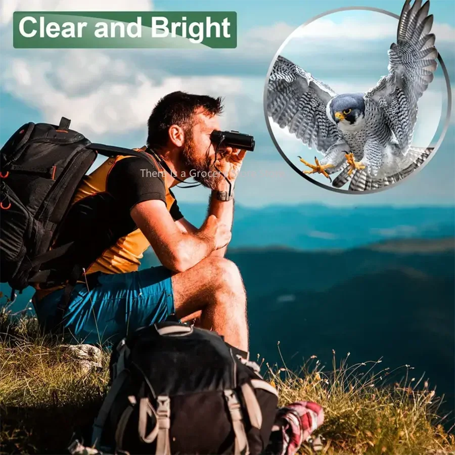 4000x25 Binoculars HD Portable Foldable High Quality Suitable for Travel Hiking Bird-watching Concerts