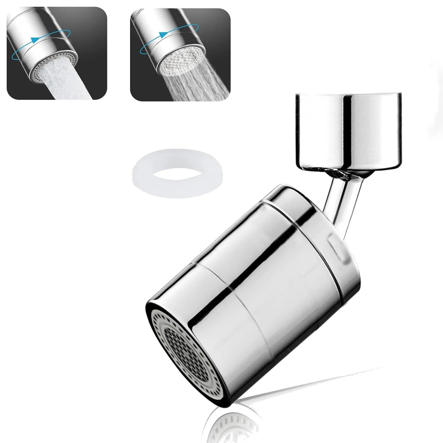 360° Rotary Kitchen Faucet Spray Head Filter washbasin Splash proof Adapter 2 Mode adjustable Kitchen Sink Faucet Aerator