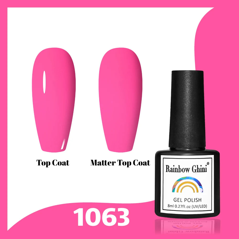 Gel Vernis à ongles semis permanents Paillettes 8Ml 150 couleurs