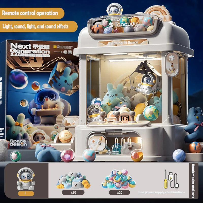 Big Size Doll Machine Kids Coin Operated Play Game Mini Claw Catch Toy Crane Machines Music Doll Children Xmas Gifts Toys