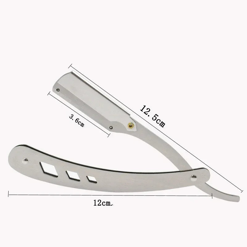 Barbershop Rasoir pour hommes Rasoir à bord droit lames remplaçable