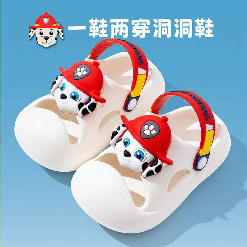 PAW Patrol Cartoon Anime Slippers Chase Cute Cool Anti slip and shock-absorbing EVA soft Slippers Beach Outdoor Boys Girls Gifts