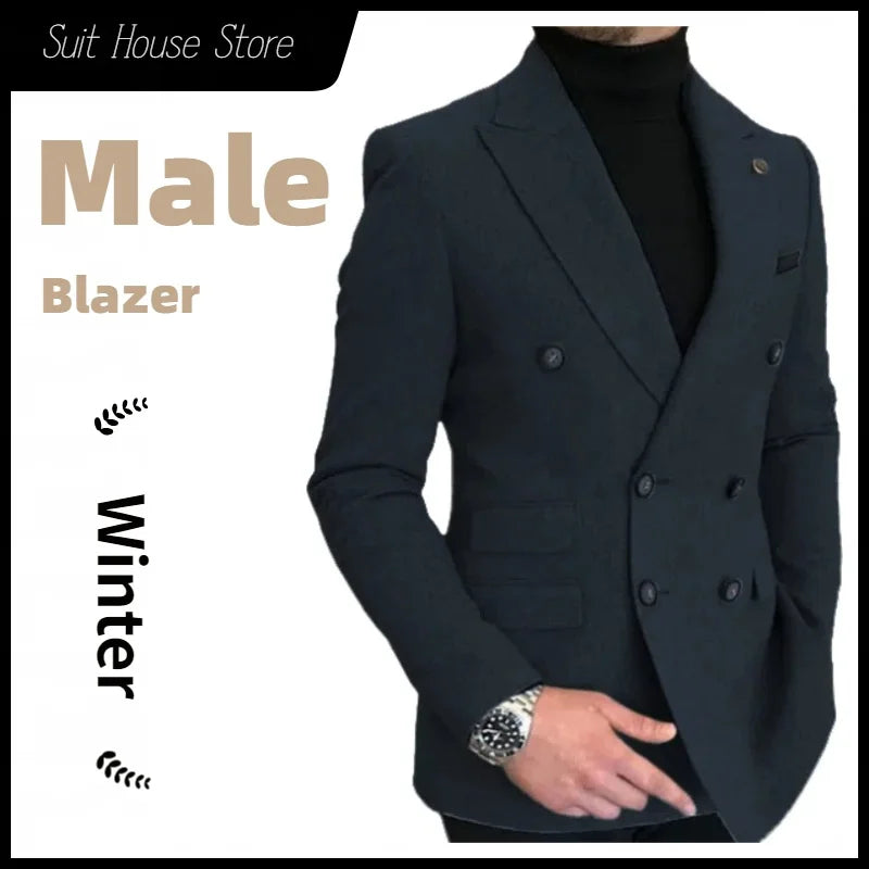 Nouveau Blazer pour homme a chevrons Slim élégant