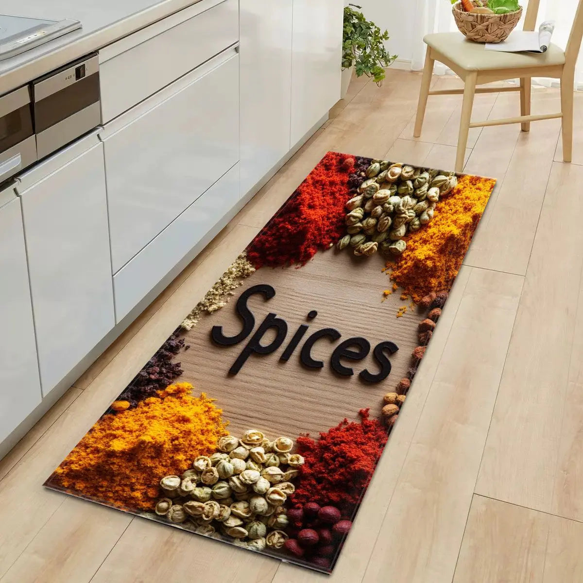 VIKAMA New Style Tableware Kitchen Floor Mat That Absorbs Water Long Strip For Bedroom Floor Living Room Carpet Home Decoration