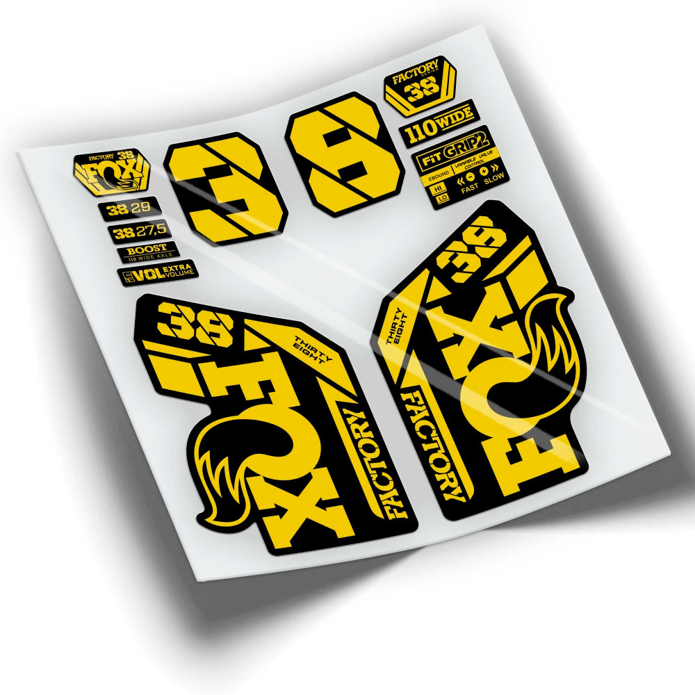 Stickers FOX 38 FACTORY 2021 colors WP433 mountain bike stickers cycling stickers bike accessories