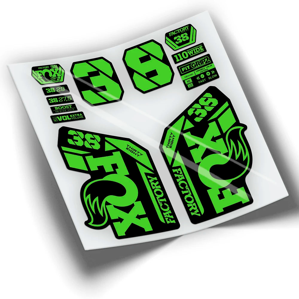 Stickers FOX 38 FACTORY 2021 colors WP433 mountain bike stickers cycling stickers bike accessories