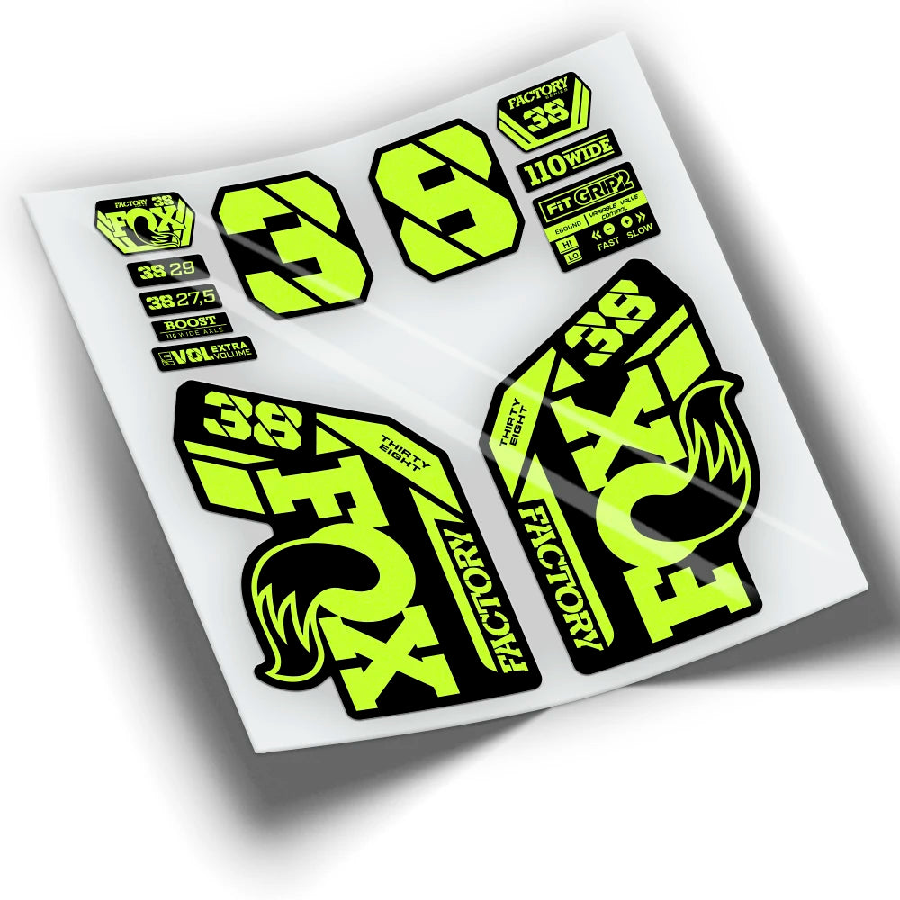 Stickers FOX 38 FACTORY 2021 colors WP433 mountain bike stickers cycling stickers bike accessories