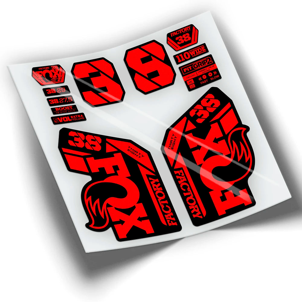 Stickers FOX 38 FACTORY 2021 colors WP433 mountain bike stickers cycling stickers bike accessories