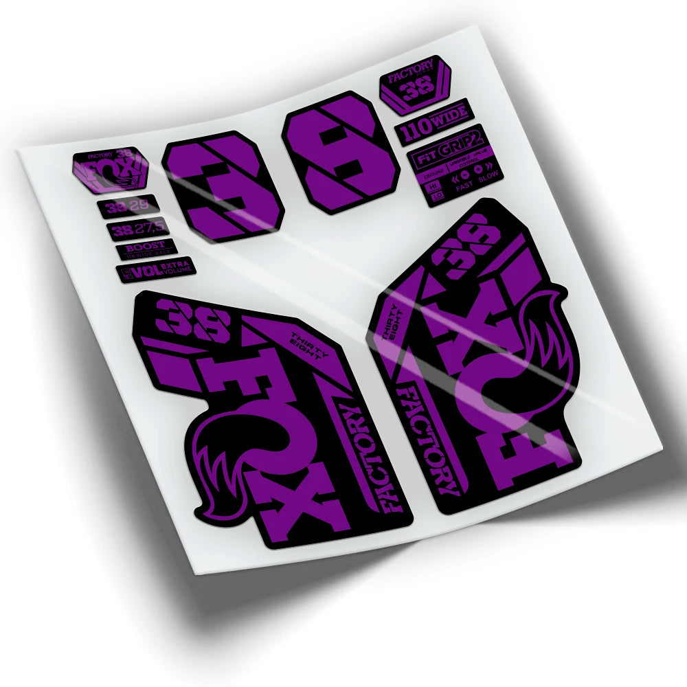 Stickers FOX 38 FACTORY 2021 colors WP433 mountain bike stickers cycling stickers bike accessories