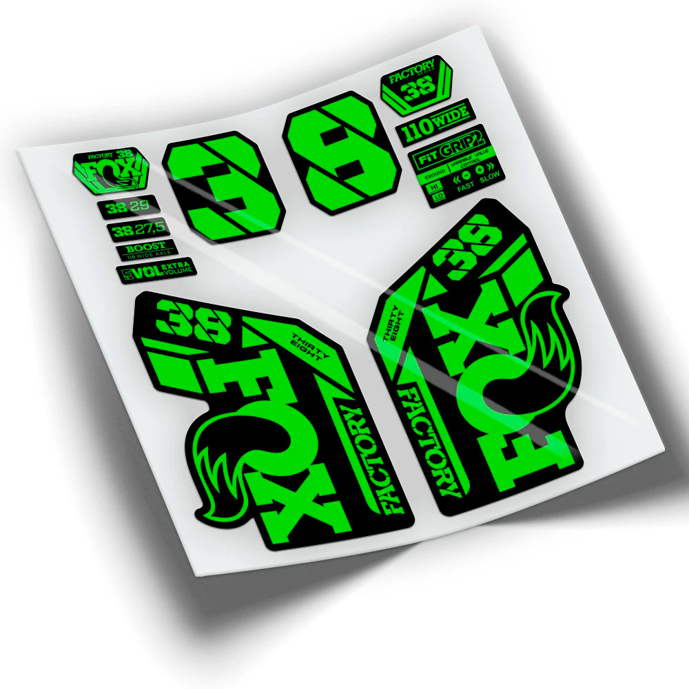 Stickers FOX 38 FACTORY 2021 colors WP433 mountain bike stickers cycling stickers bike accessories