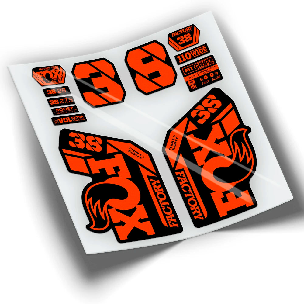 Stickers FOX 38 FACTORY 2021 colors WP433 mountain bike stickers cycling stickers bike accessories