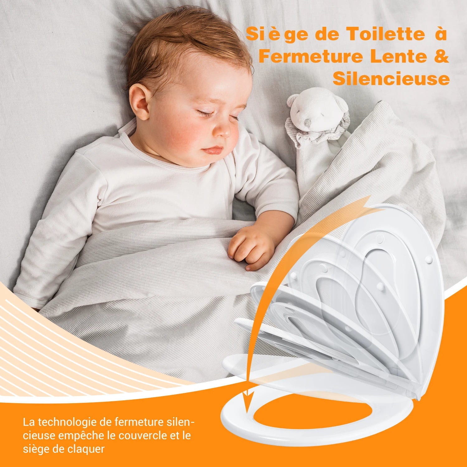 TODOT flidding family toilet glasses with child seat magnetic drop brake and adjustable Hip-bbts01bj