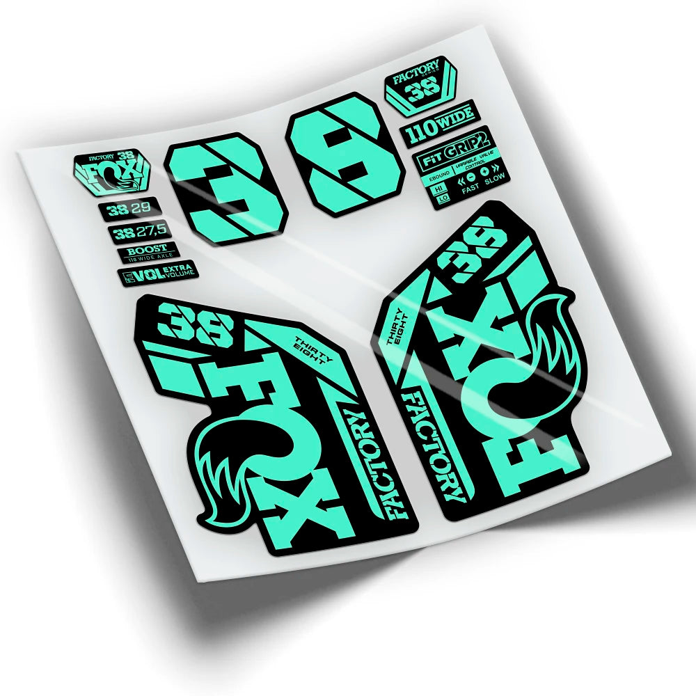 Stickers FOX 38 FACTORY 2021 colors WP433 mountain bike stickers cycling stickers bike accessories