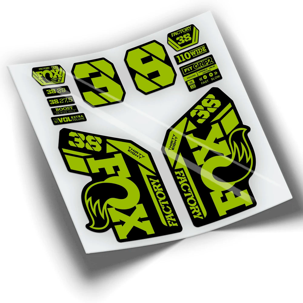Stickers FOX 38 FACTORY 2021 colors WP433 mountain bike stickers cycling stickers bike accessories