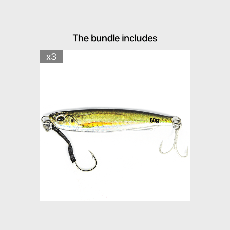 طُعم معدني مصبوب من B&amp;U - طُعم صيد بملعقة مطبوع بتقنية الطباعة ثلاثية الأبعاد لصيد الأسماك في المياه المالحة - طُعم صناعي 30 جرامًا/40 جرامًا/60 جرامًا بمتانة مُحسّنة وتصميم واقعي