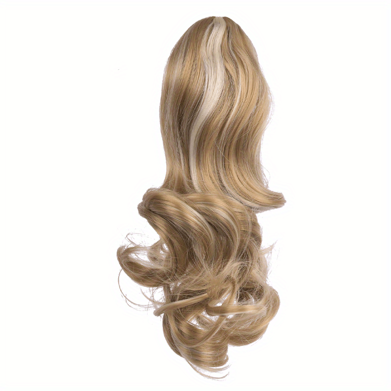 Claw Clip In Body Wave Hair Extensions Long Curly Wavy Ponytail Hair Extensions Synthetic Hair Pieces for Women Girls, Quick Hairstyle, Clip In Hair, Fashionable Wig, Loose Wave, Durable Clipins, High Quality Extensions, Wavy