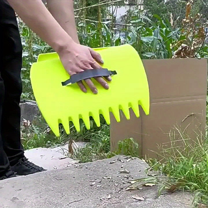 Garden Waste Collector Large Weeding Shovel Portable Tools Green, multifunctional, efficient garden yard grass shovel, plastic soil shovel, manual leaf rake