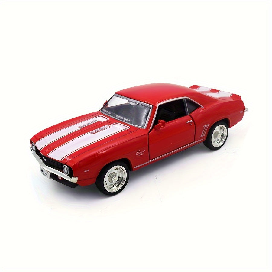 RMZ Simulation 1:32 Alloy Retro Car Model Children's Toy Car Decoration Back Force Car Model Boy Toy Can Open Door Birthday Gift Halloween Christmas Gift