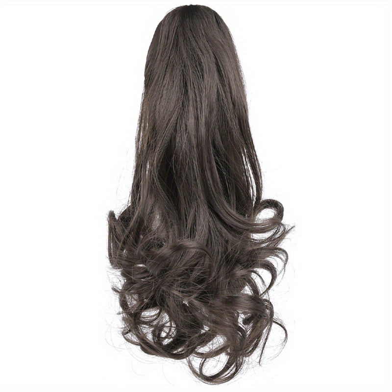 Claw Clip In Body Wave Hair Extensions Long Curly Wavy Ponytail Hair Extensions Synthetic Hair Pieces for Women Girls, Quick Hairstyle, Clip In Hair, Fashionable Wig, Loose Wave, Durable Clipins, High Quality Extensions, Wavy