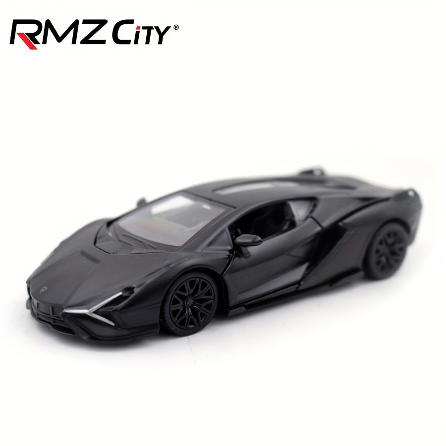 RMZ Simulation 1:36 Alloy Lamborghini Lightning Racing Car Model Children's Toy Car Decoration Backforce Car Model Boy Toy Birthday Halloween Christmas Gifts