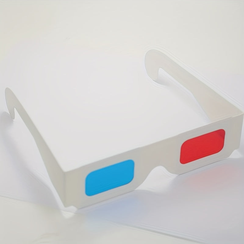 20pcs 3D Cardboard Glasses Glasses Universal Anaglyph 3D Glasses Cardboard Paper Red Blue Cyan Or Movie For 3D (Red And CYAN) Viewing On Internet, DVD VHS Tapes And Broadcast TV (anaglyph)Used For 3D (Red And CYAN) Viewing On